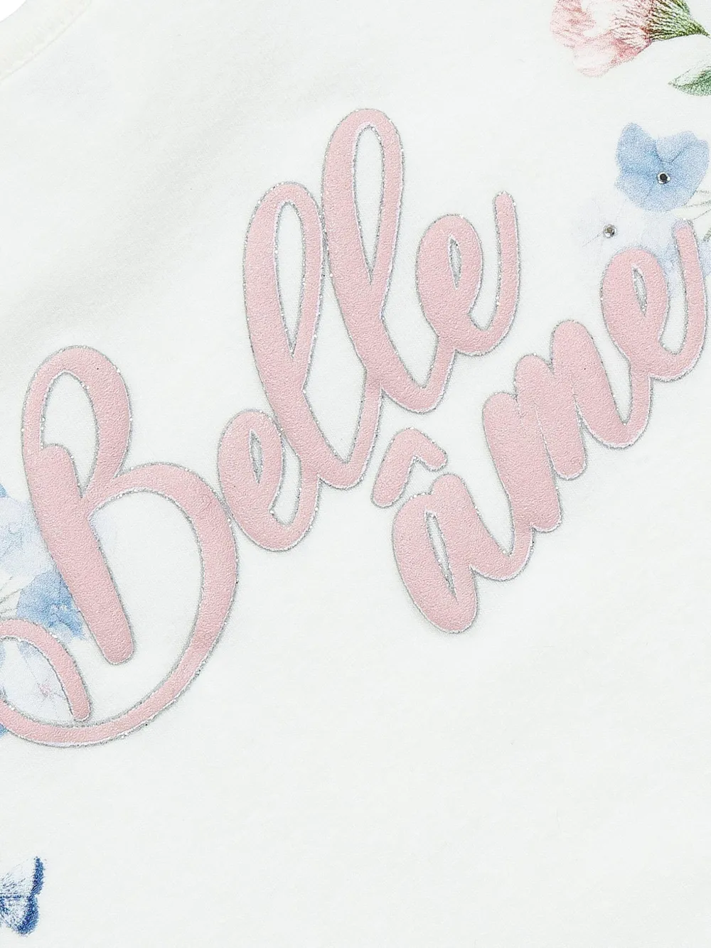 Lapin House Katoenen T-shirt met tekst Wit