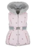 Lapin House logo-print reversible vest - Pink