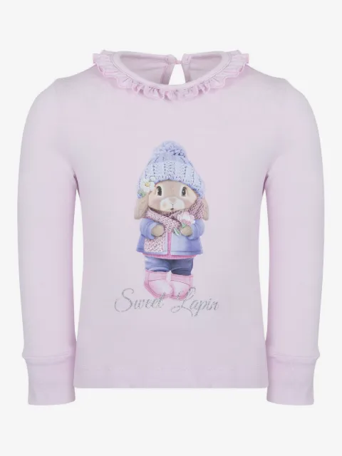 Lapin House graphic-print cotton T-shirt
