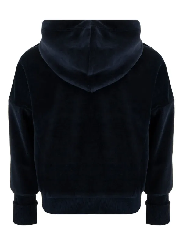 Lapin House Velvet zip-fastening Hoodie | Blue | FARFETCH