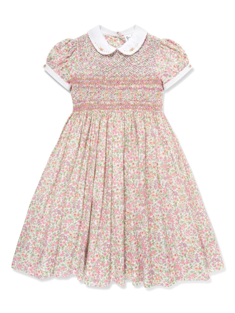 Sarah Louise Babies' All Over Floral Dress In Pink