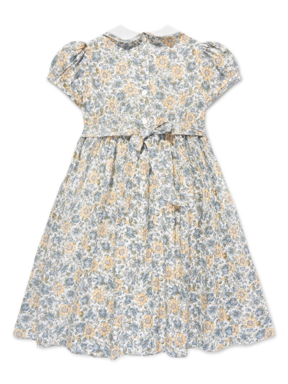 Sarah Louise floral print cotton dress - Geel