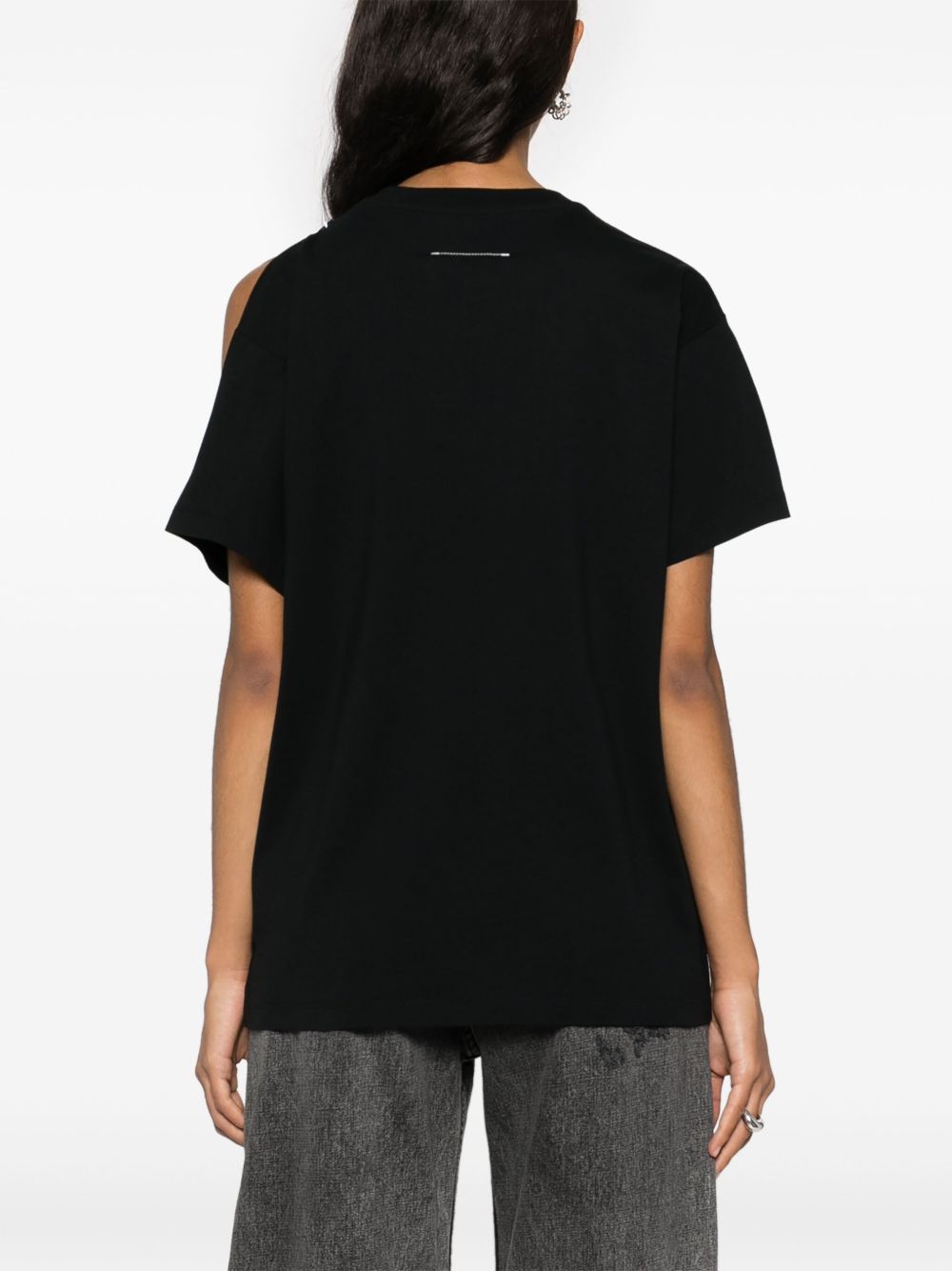 MM6 Maison Margiela ripped cotton T-shirt Women