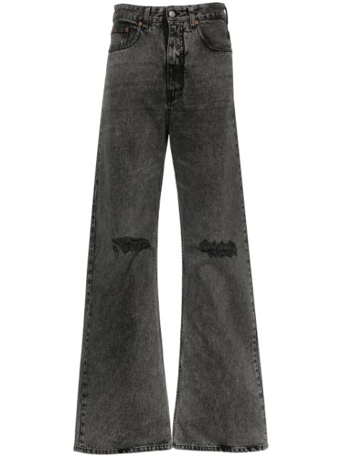 MM6 Maison Margiela numbers-patch straight jeans Women