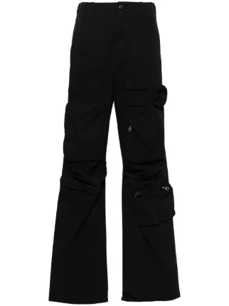 MM6 Maison Margiela ストレート カーゴパンツ | ブラック | FARFETCH JP