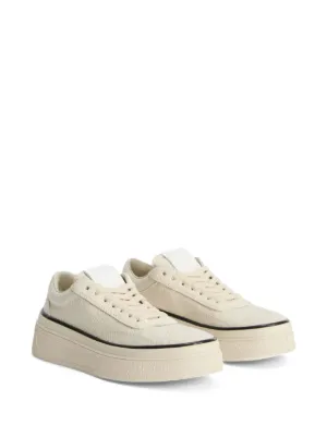 スニーカー JIL SANDER  Canvas platform sneakers JIL SANDER Canvas platform sneakers | THE OUTNET
