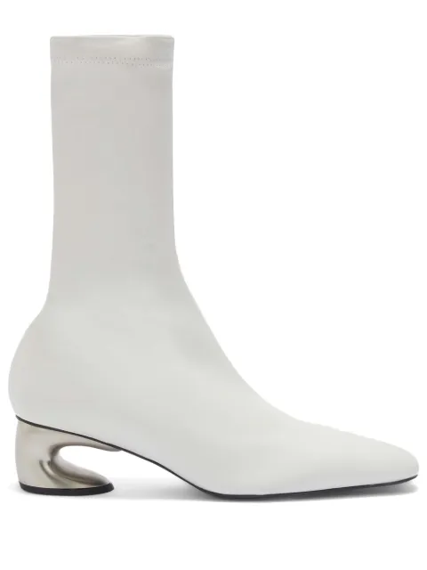 Jil Sander metal-heel leather ankle boots