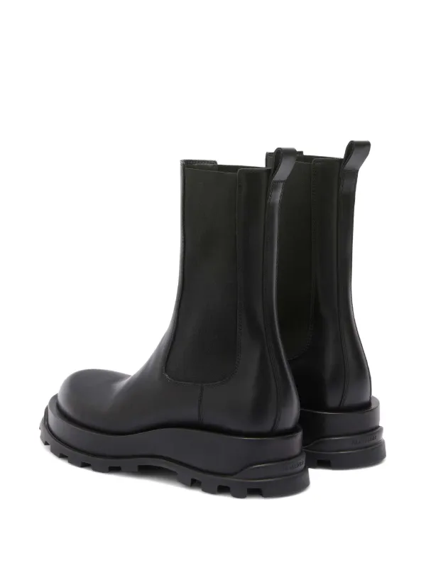 新品未使用⭐︎JIL SANDER ブラックブーツ Jil Sander レザー チェルシーブーツ | ブラック | FARFETCH JP