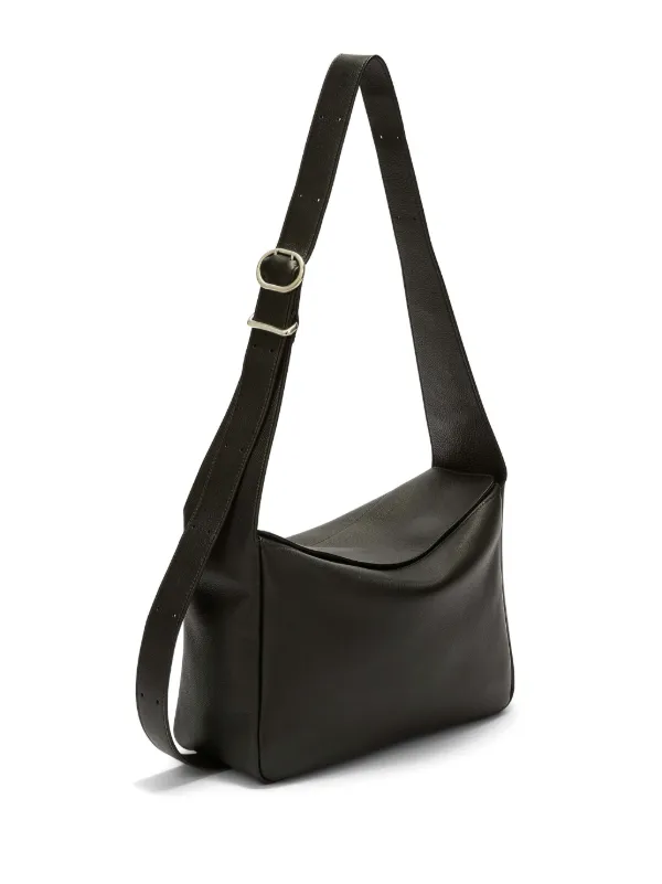 Jil Sander フラップ ショルダーバッグ L | ブラック | FARFETCH JP