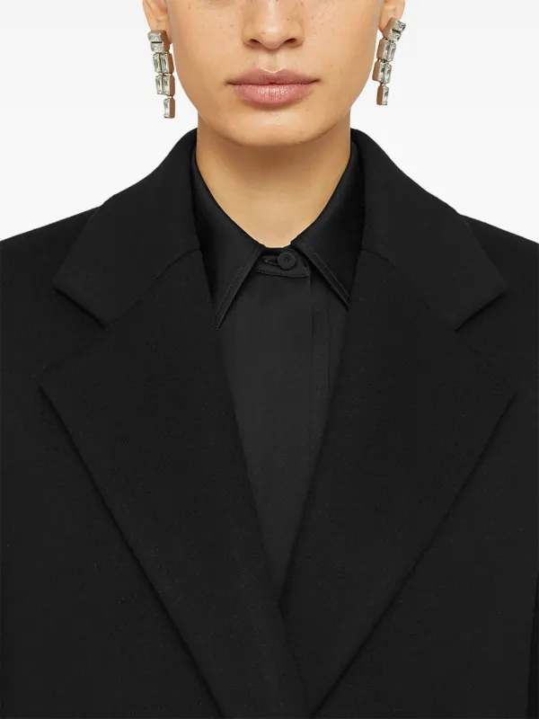 Jil Sander Wool double-breasted Coat | Black | FARFETCH