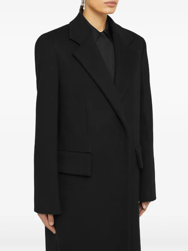 Jil Sander Wool double-breasted Coat | Black | FARFETCH