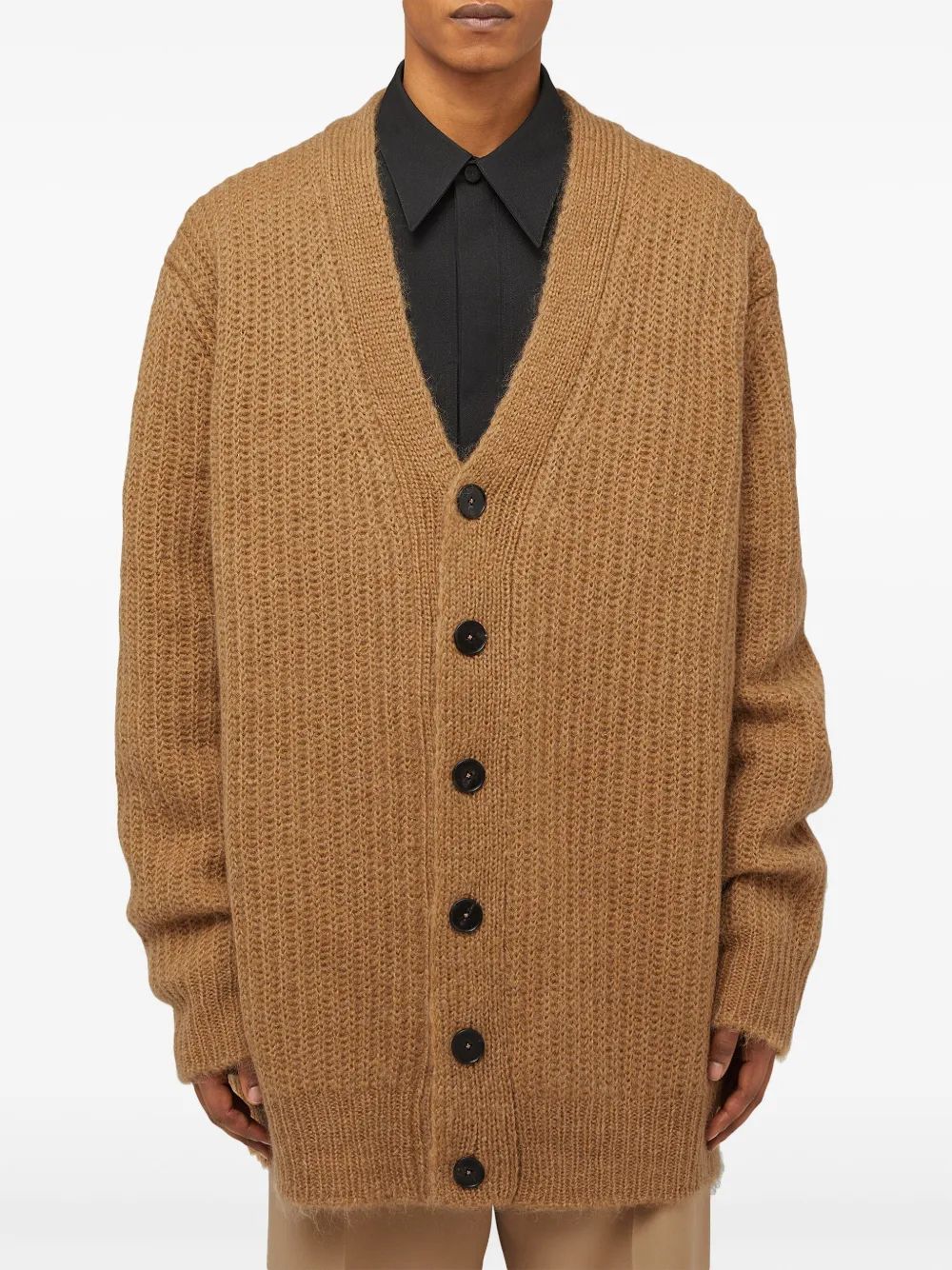 Jil Sander Wollen vest Bruin