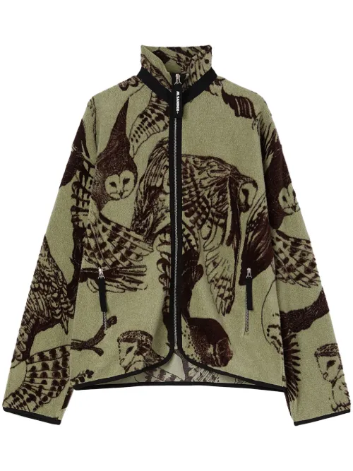 Sweat zippé à motif en jacquard - Jil Sander - Modalova