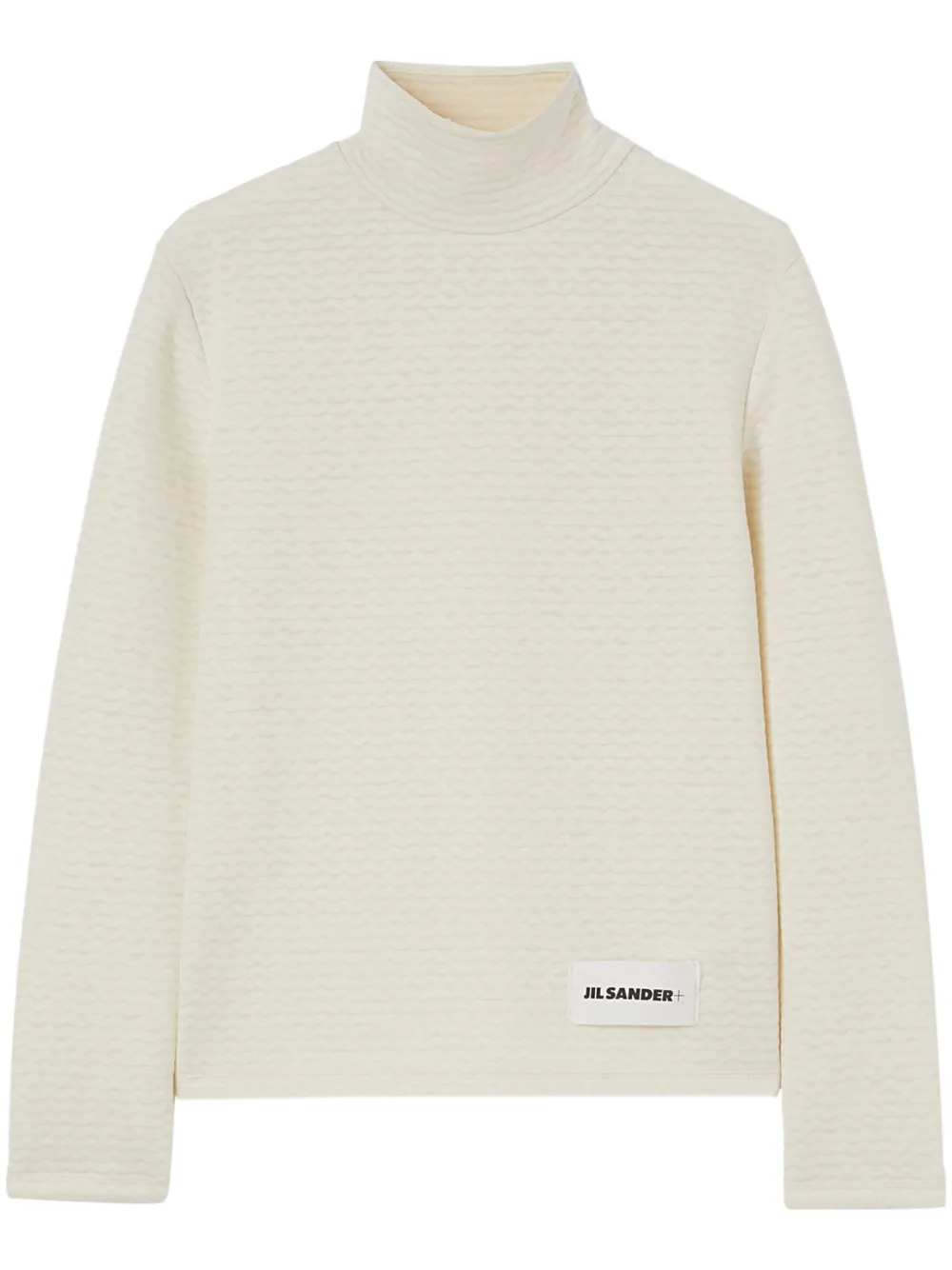 Jil Sander top texturizado con cuello de tortuga | blanco | Image 1