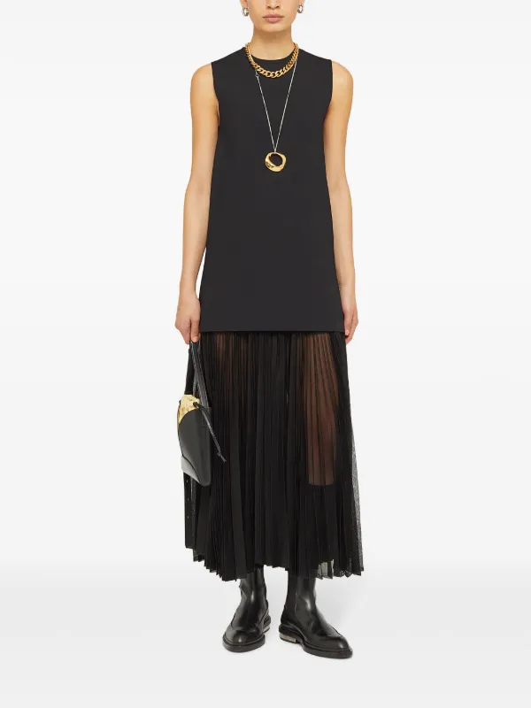 Jil Sander Small Curve Cross Body Bag | Black | FARFETCH