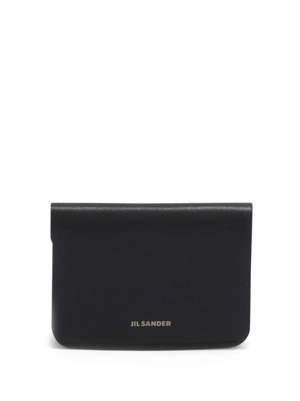Jil Sander logo-debossed leather wallet Zwart