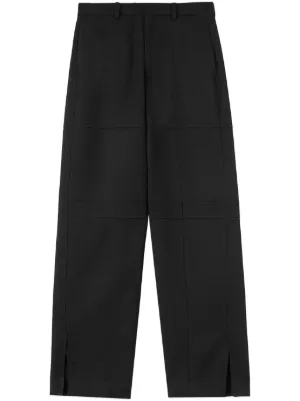 新品 JIL SANDER 黒 ストレートパンツ 46 ジルサンダー JIL SANDER ジルサンダー パンツ（その他） 44(S位) 黒