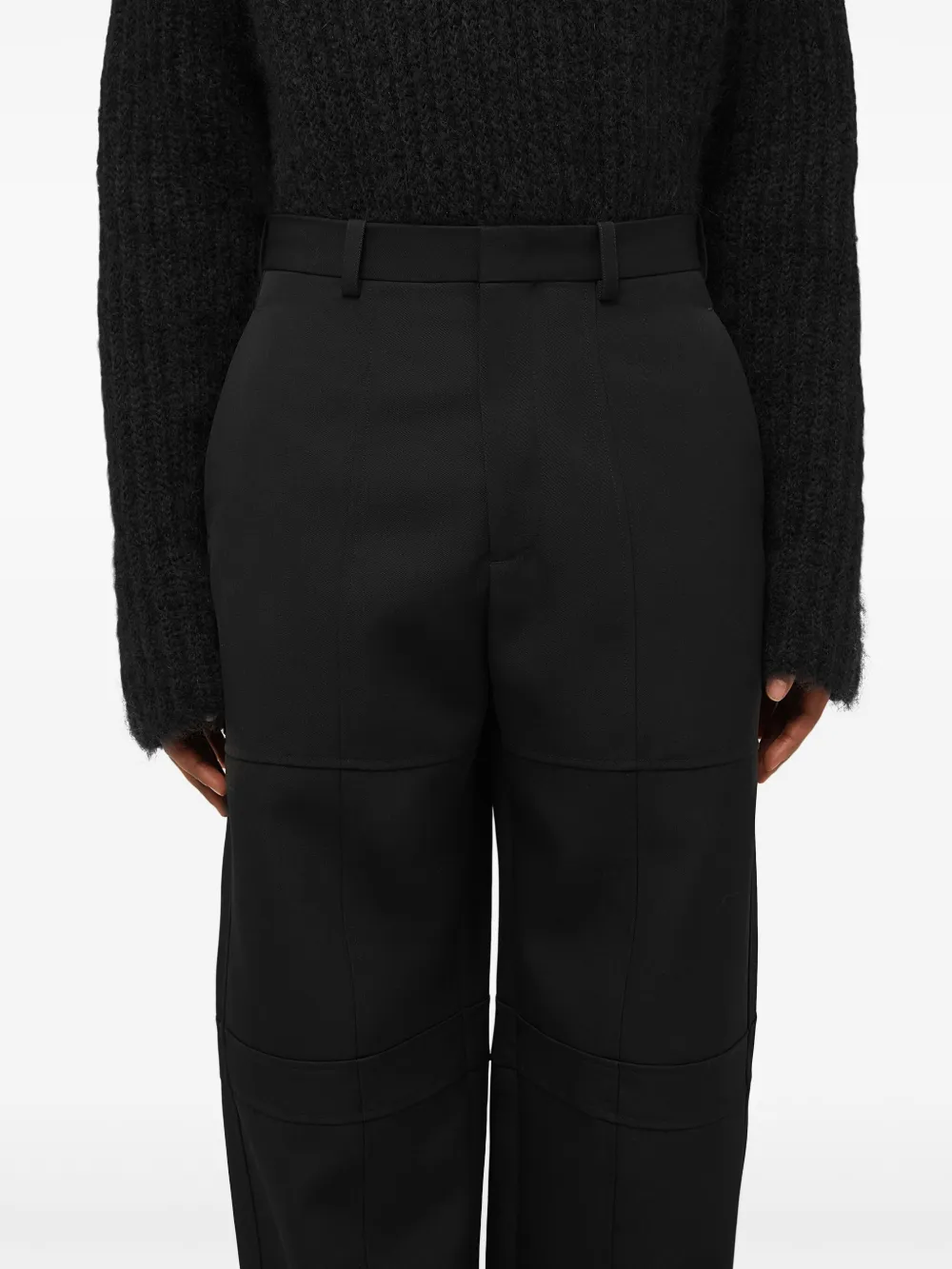 Jil Sander Wollen broek Zwart