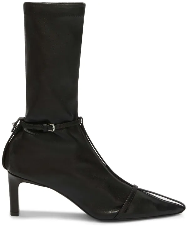 Jil Sander Strappy Ankle Boots Black FARFETCH CA