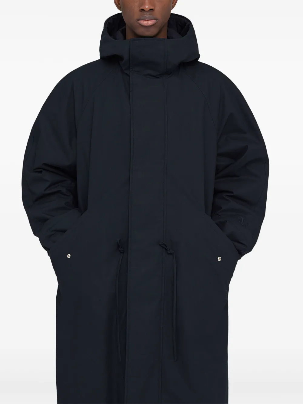 Jil Sander フーデッド パデッドコート | ブルー | FARFETCH JP