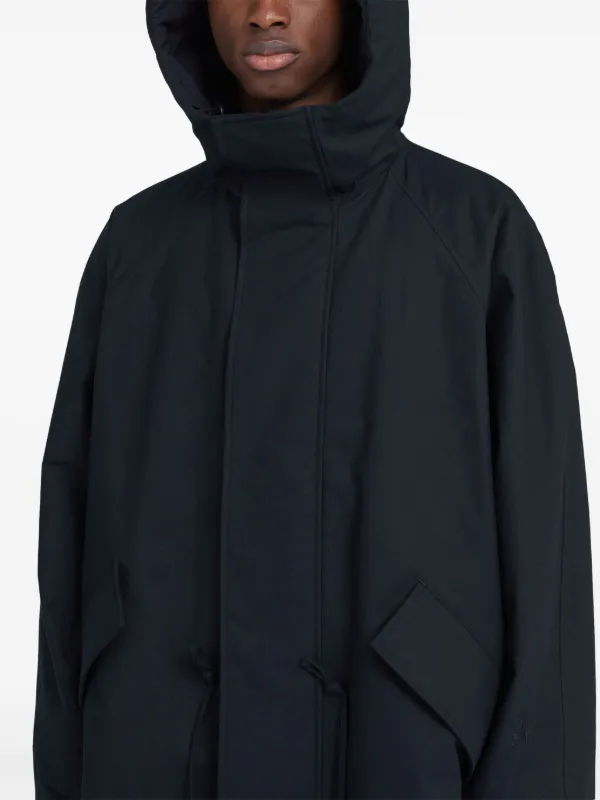 Jil Sander フーデッド パデッドコート | ブルー | FARFETCH JP
