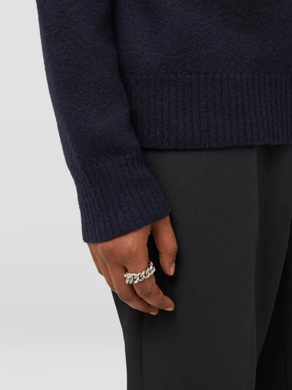 Jil Sander chain-link Polished Ring | Grey | FARFETCH AZ