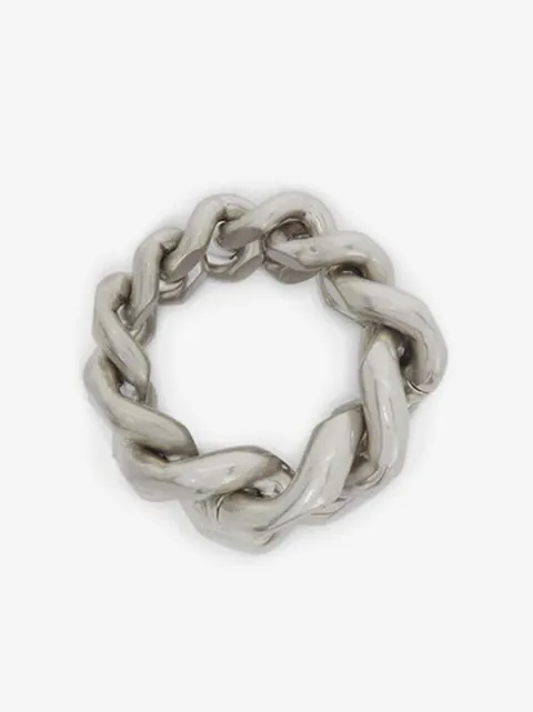 Jil Sander polerad ring med kedja