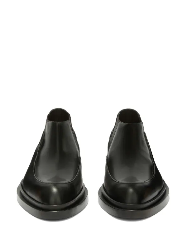 【Jil sander】レザー アンクルブーツ Jil Sander レザー アンクルブーツ | ブラック | FARFETCH JP