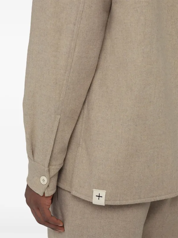 Jil Sander フランネル シャツ | ニュートラル | FARFETCH JP