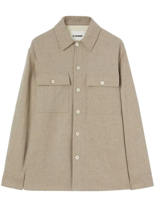 Chemise en flanelle à manches longues - Jil Sander - Modalova