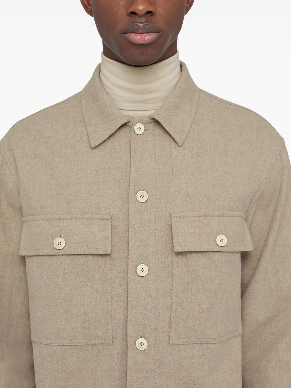 JIL SANDER＋　フランネルシャツ Jil Sander フランネル シャツ | ニュートラル | FARFETCH JP