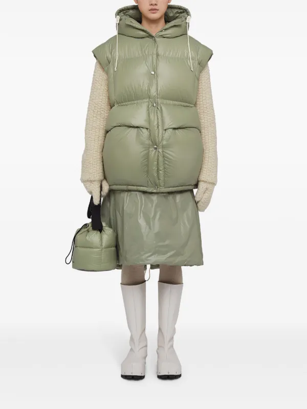 【JIL SANDER】ジルサンダー キルトスカート Jil Sander Down キルティング スカート | グリーン | FARFETCH JP