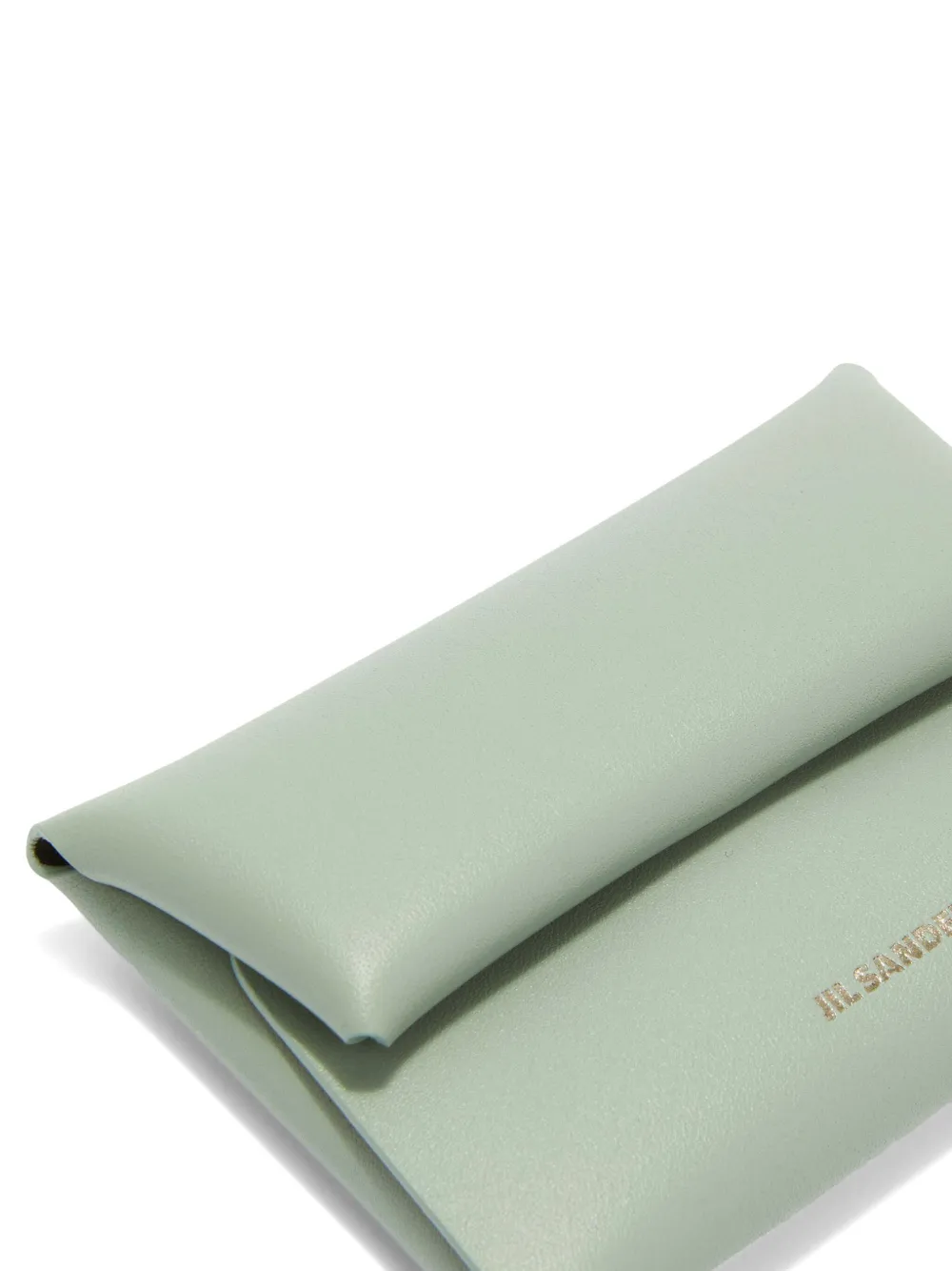 Jil Sander Leren portemonnee Groen