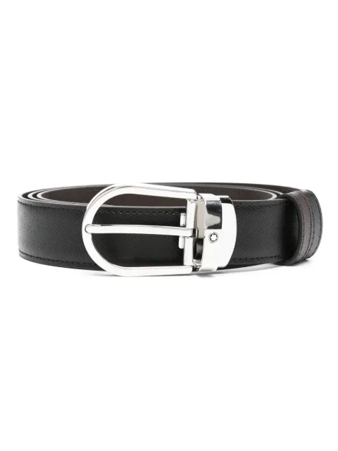 Montblanc Horseshoe-buckle reversible belt
