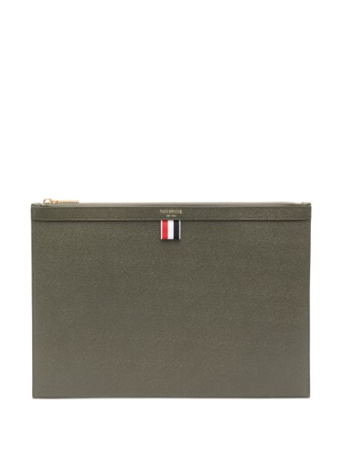 Thom Browne RWB-stripe leather briefcase