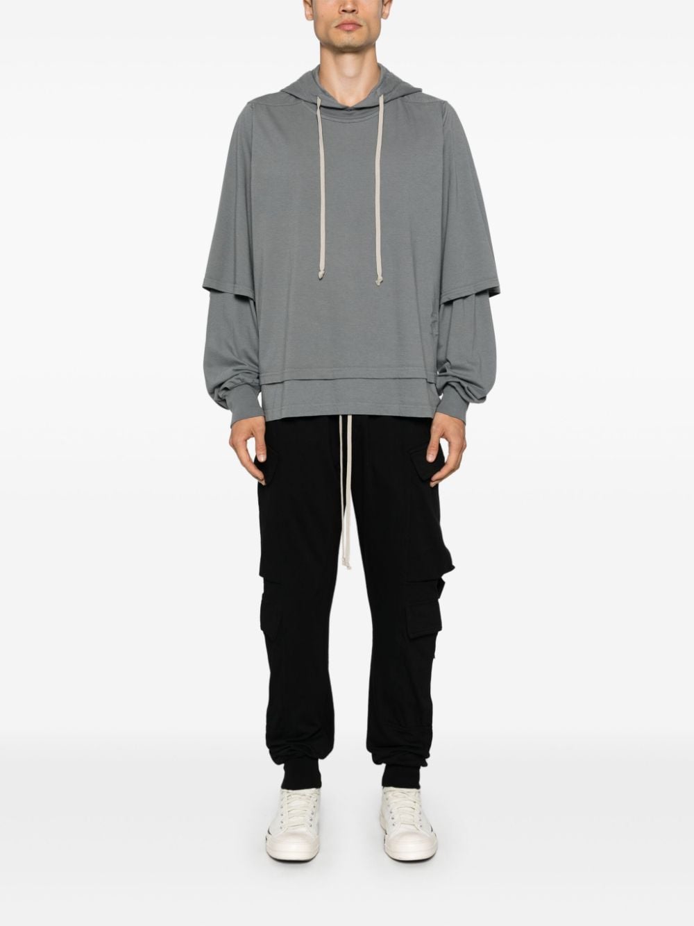 Rick Owens DRKSHDW Hoodie met print - Grijs