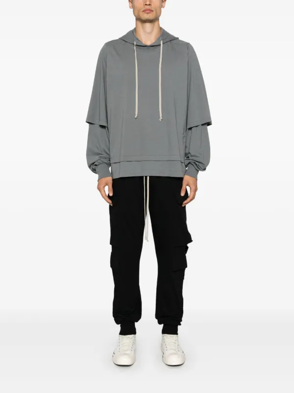 【国内即発】RICK OWENS DRKSHDW ZIPPED HUSTLER HOODIE Zipped Hustler Hoodie in Black – SVRN