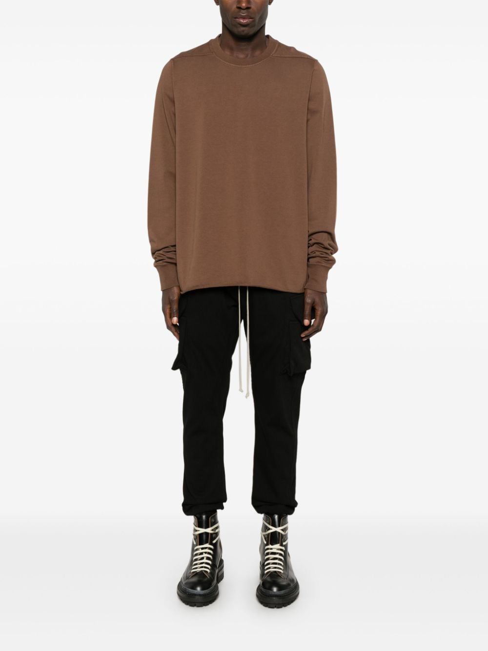 Shop Rick Owens Drkshdw Crew-neck Sweatshirt In Brown