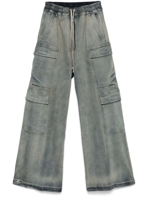 Rick Owens DRKSHDW Double Cargo Jumbo Belas Jeans | Blue | FARFETCH AO