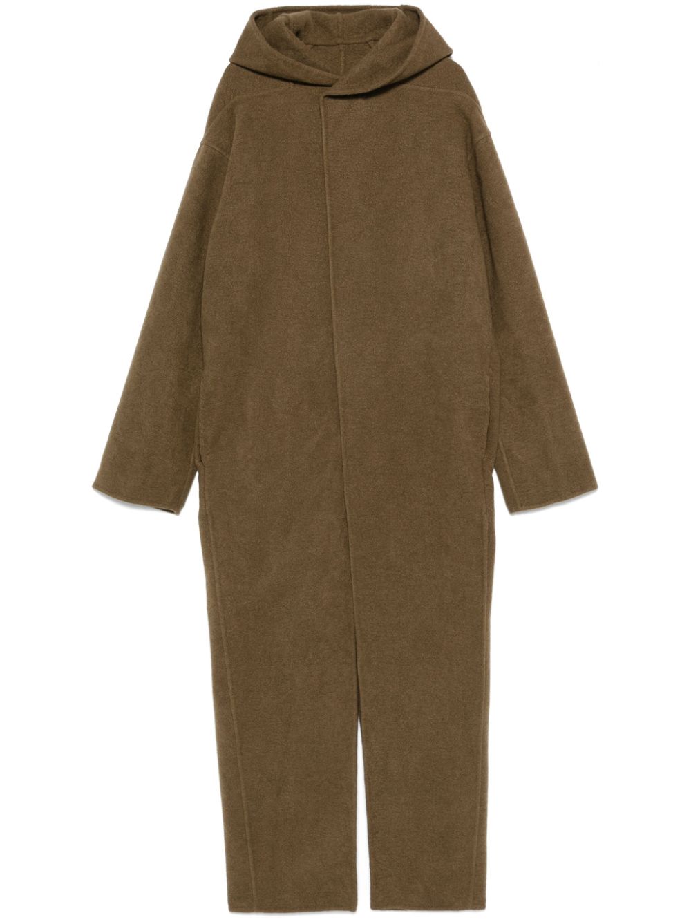 Rick Owens hooded coat - Brown