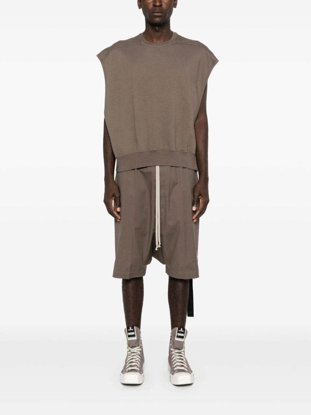 Shop Rick Owens Drkshdw Jumbo Tatlin Vest In Brown