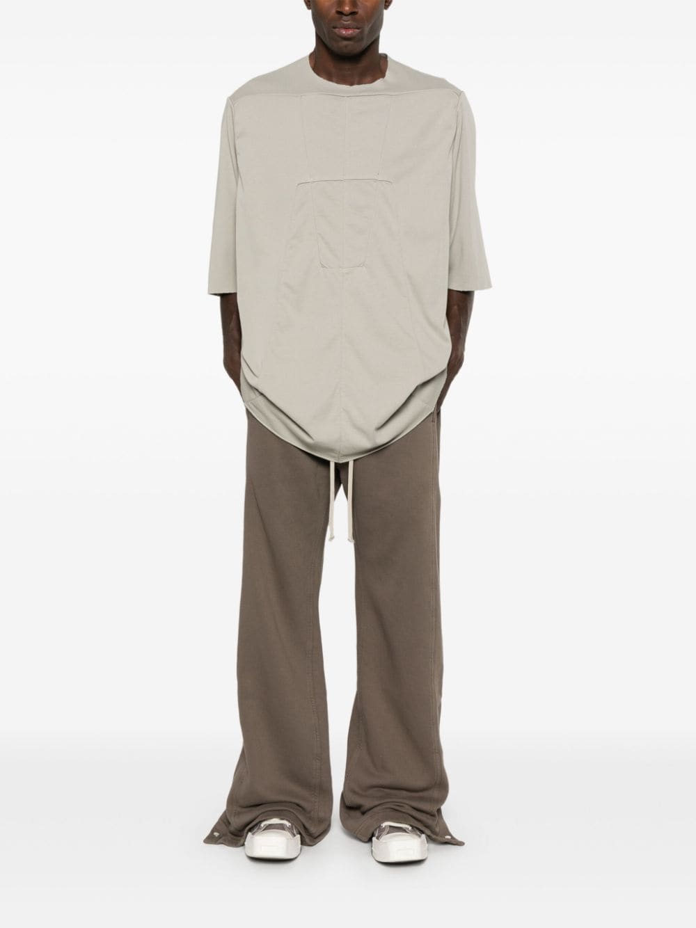 Shop Rick Owens Drkshdw Pusher Track Pants In Brown