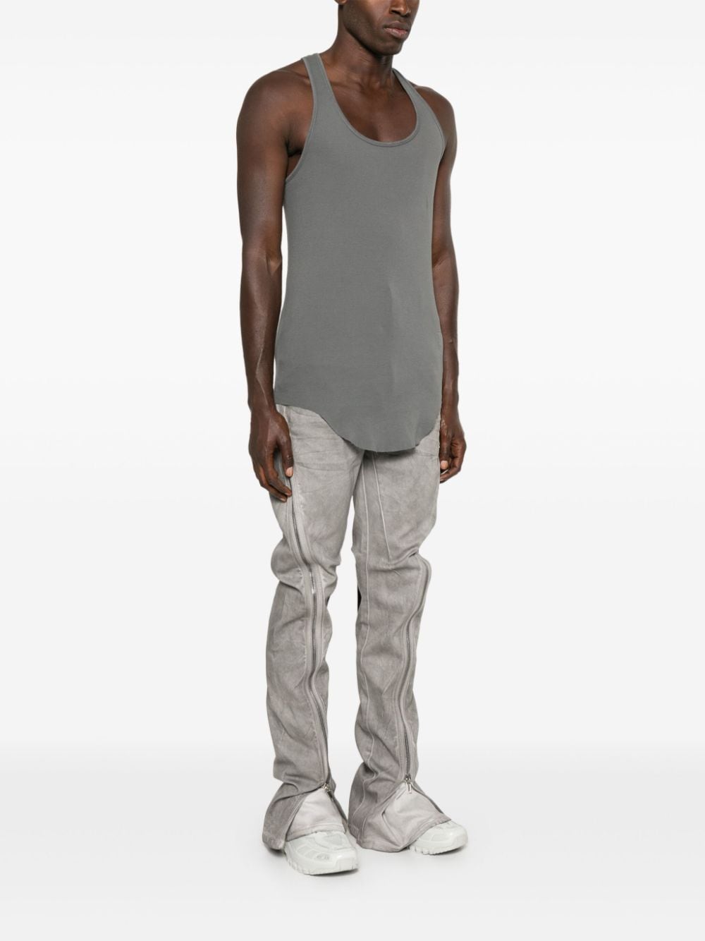 Shop Rick Owens Drkshdw Drk Tank Top In Grey