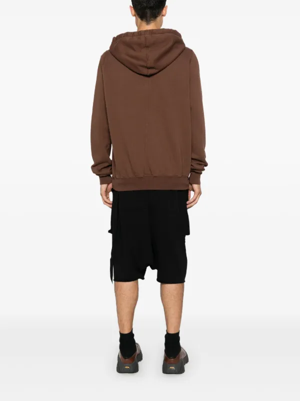 パーカー・フーディ RICK OWENS  Granbury studded cotton jersey hoodie Granbury studded cotton jersey hoodie in black - Rick Owens