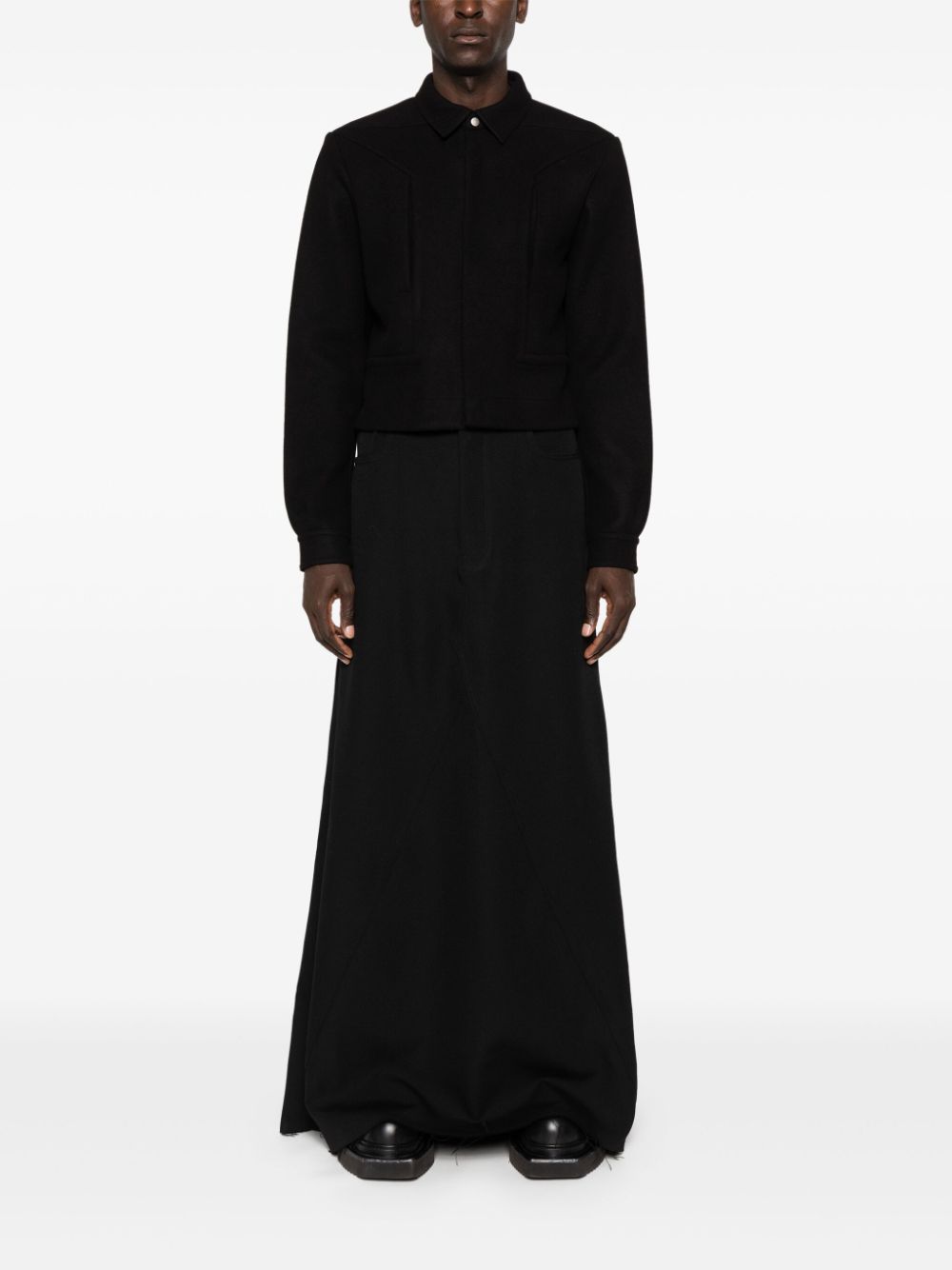 Rick Owens godet maxi skirt - Black