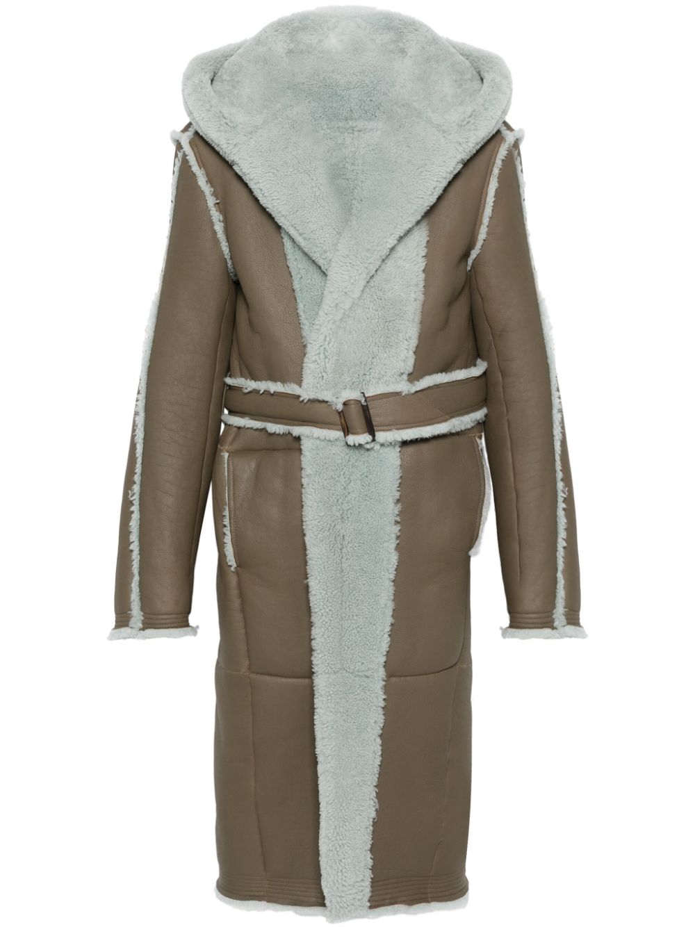 Rick Owens belted coat - Brown