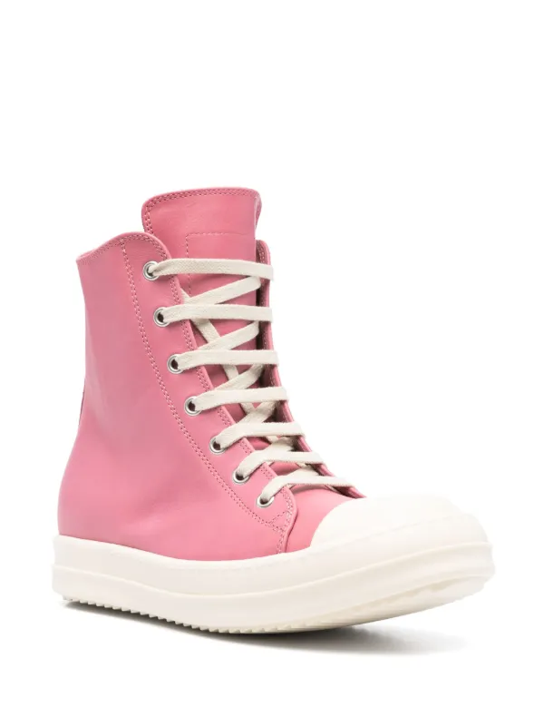 Rick Owens レザースニーカー | ピンク | FARFETCH JP