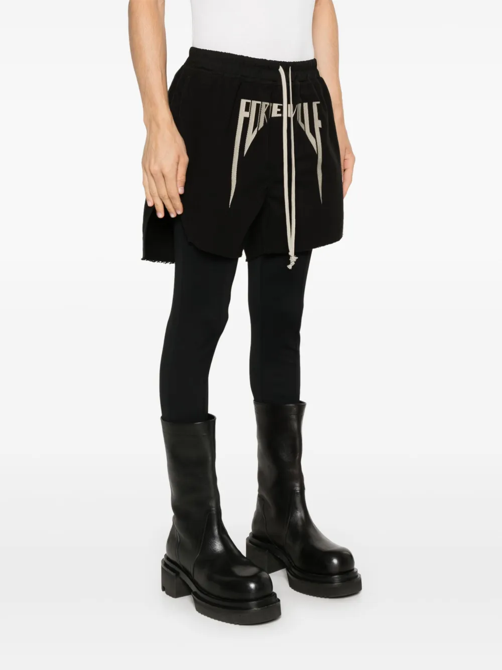 Rick Owens Shorts met borduurwerk Zwart