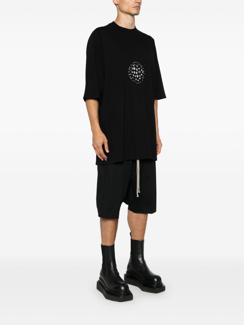 Shop Rick Owens Jumbo T-shirt In Black