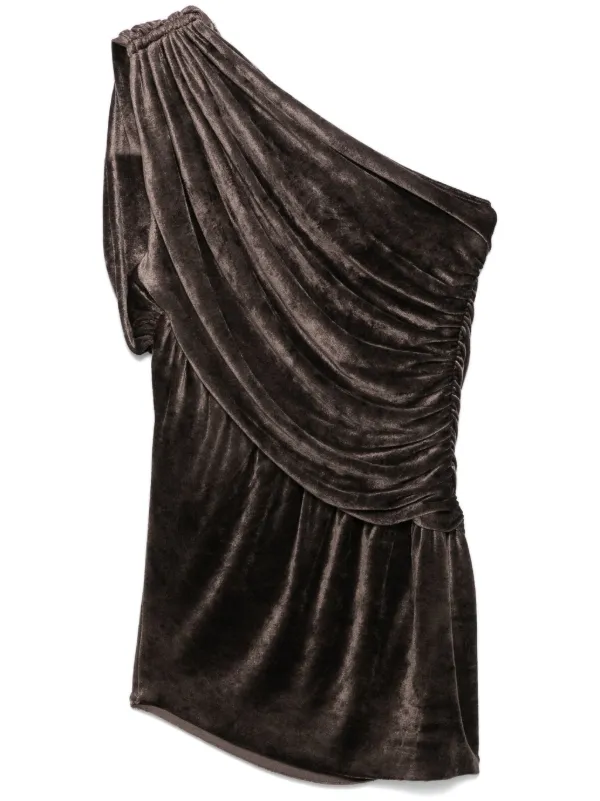 VIP【関税送料無料】希少 Rick Owens Lilies Amira dress Rick Owens Lilies Amira Top | Brown | FARFETCH